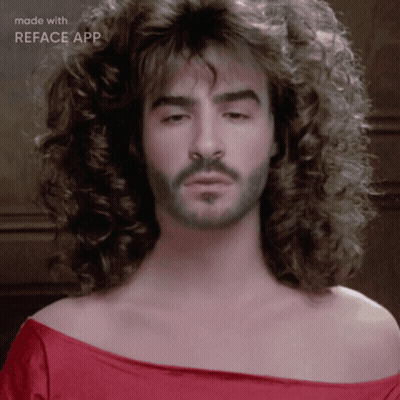 Man With Beard and Curly Hair Reface App