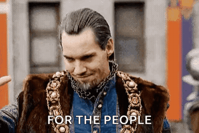 Man With Beard And Fur Vest Saying For The People GIF