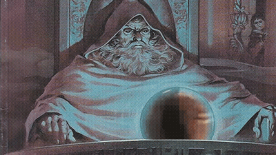 Man With Beard And Glass Ball GIF