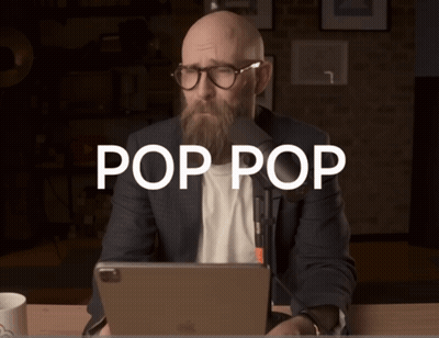 Man With Beard And Glasses At Desk GIF