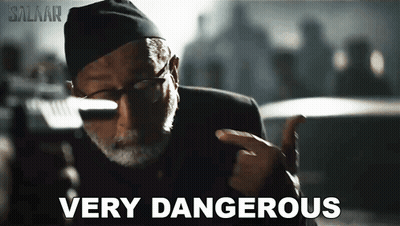 Man With Beard And Glasses Pointing Very Dangerous GIF