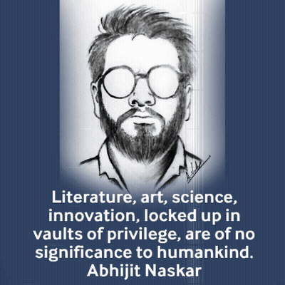 Man With Beard And Glasses Quote Abhijit Naskar GIF
