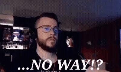 Man With Beard And Glasses Saying No Way GIF