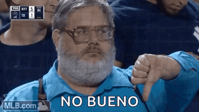 Man With Beard And Glasses Thumbs Down GIF