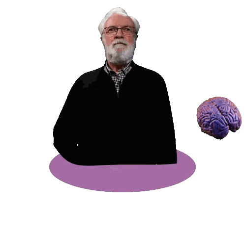 Man With Beard And Glasses Thumbs Down Sticker