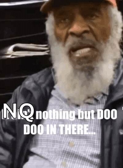 Man With Beard And Hat Saying Nothing But Doo Doo In There GIF