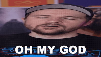 Man With Beard And Hat Saying Oh My God GIF