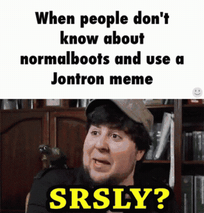 Man With Beard And Hat Saying When People Don T Know About Normalboots GIF