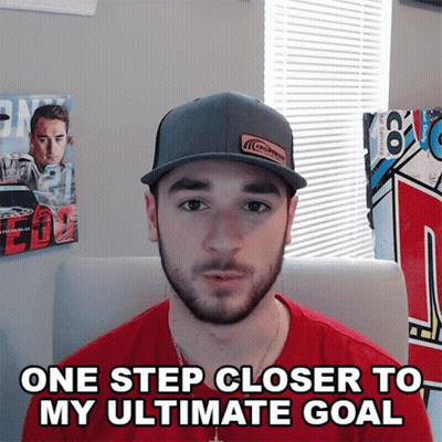 Man With Beard And Hat Says One Step Closer GIF