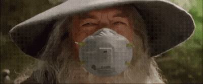 Man With Beard and Hat Wearing Mask
