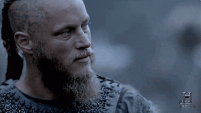 Man With Beard And Head Tattoo History Channel Ad GIF