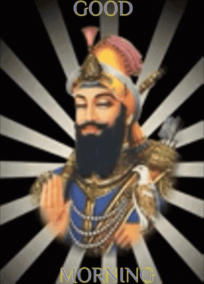 Man With Beard and Helmet Saying Good Morning