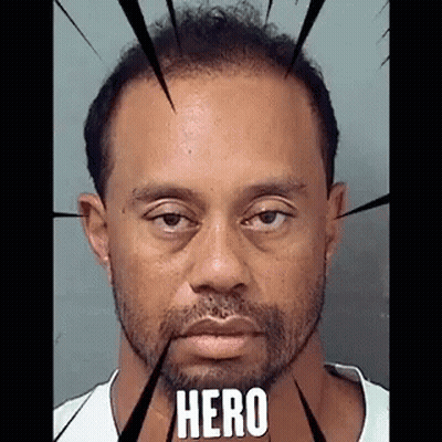 Man With Beard And Hero Text GIF