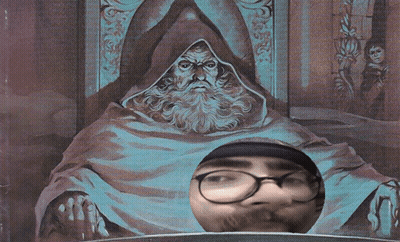 Man With Beard And Hooded Robe GIF