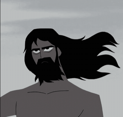 Man With Beard And Long Black Hair GIF