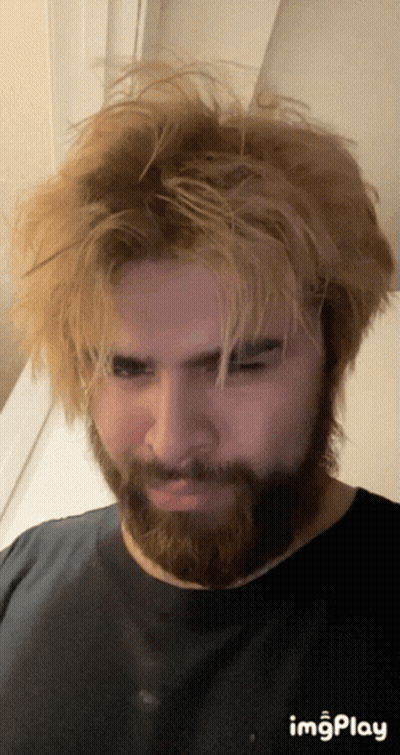 Man With Beard And Messy Hair GIF