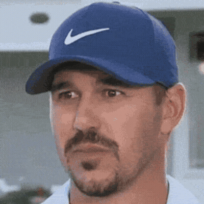 Man With Beard And Mustache Blue Nike Cap GIF