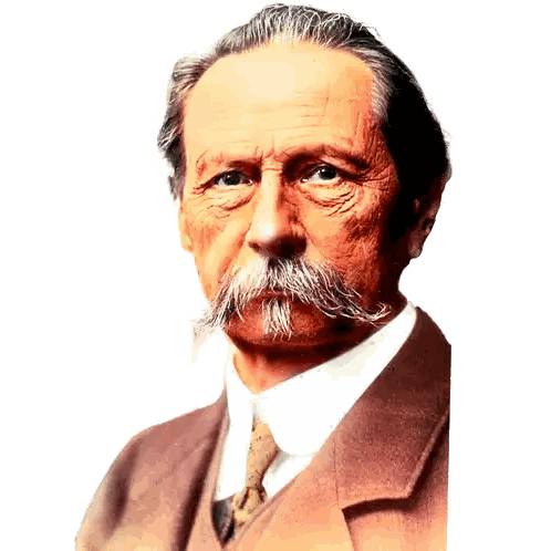 Man With Beard And Mustache In Suit Sticker