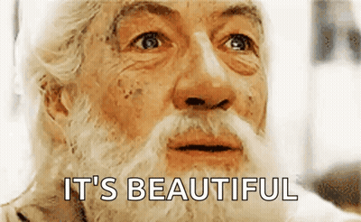 Man With Beard And Mustache Saying It's Beautiful GIF