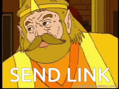Man With Beard And Mustache Saying Send Link GIF
