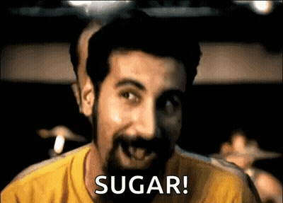 Man With Beard And Mustache Smiling Saying Sugar GIF