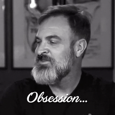 Man With Beard And Obsession GIF