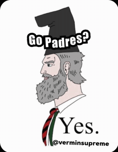 Man With Beard And Padres Hat GIF