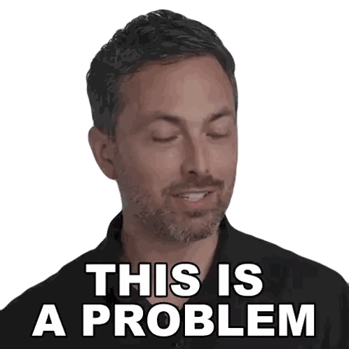 Man With Beard And Problem Sticker