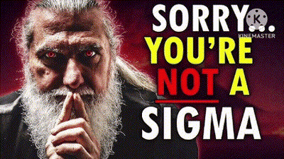 Man With Beard And Red Eyes Says Sorry You're Not A Sigma GIF