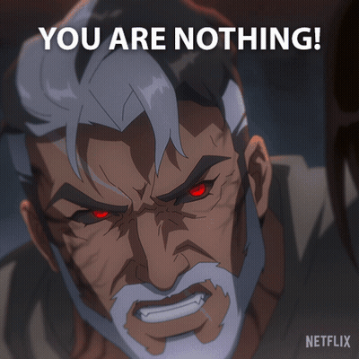 Man With Beard And Red Eyes Says You Are Nothing GIF
