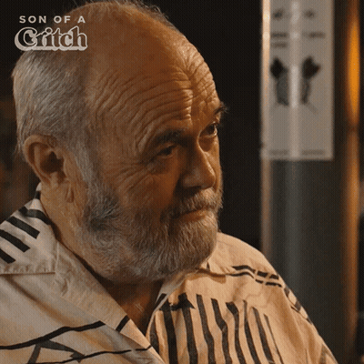 Man With Beard And Son Of A Glitch Logo GIF