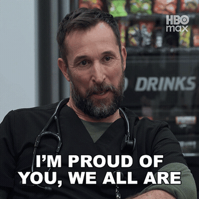 Man With Beard And Stethoscope Says I'm Proud Of You We All Are GIF