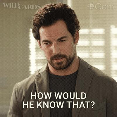 Man With Beard And Suit Asking How Would He Know GIF