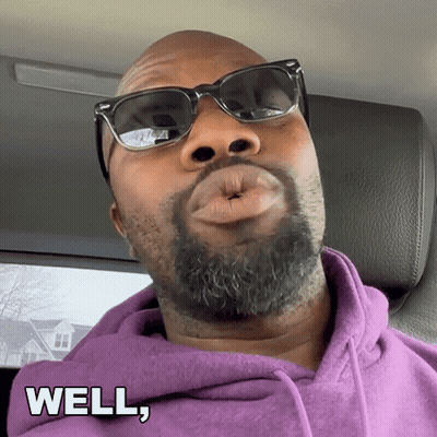 Man With Beard And Sunglasses Saying Well GIF