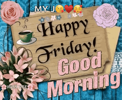 Man With Beard and Sunglasses Says Good Morning Happy Friday