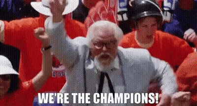 Man With Beard And Tie Raising Fist GIF