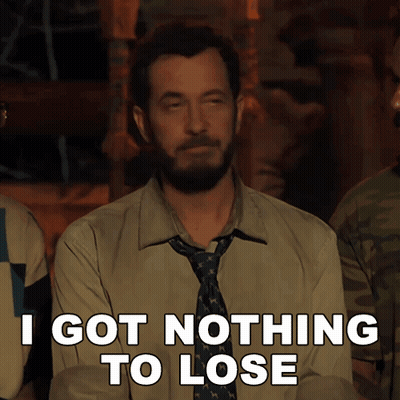 Man With Beard And Tie Saying I Got Nothing To Lose GIF