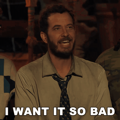 Man With Beard And Tie Says I Want It So Bad GIF