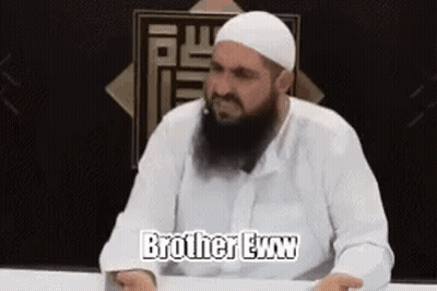 Man With Beard And White Hat Talking GIF