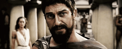 Man With Beard And Woman In White Dress Standing Together GIF