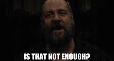 Man With Beard Asking If That Is Not Enough GIF