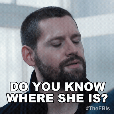 Man With Beard Asking Where She Is GIF