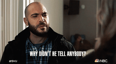 Man With Beard Asking Why Didn't He Tell Anybody GIF