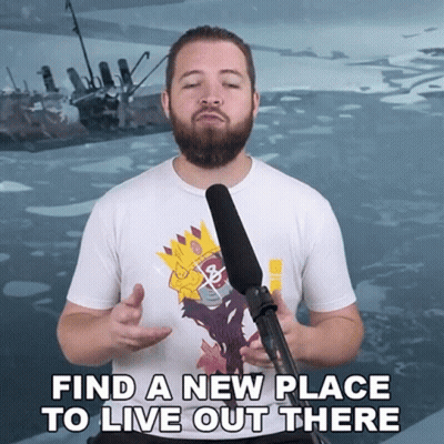 Man With Beard At Microphone Saying Find A New Place To Live Out There GIF