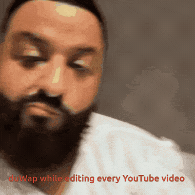 Man With Beard Being Edited By Duwap GIF