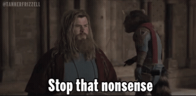 Man With Beard Beside Raccoon Stop That Nonsense GIF