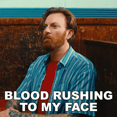 Man With Beard Blood Rushing To My Face GIF