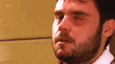 Man With Beard Crying Itv GIF