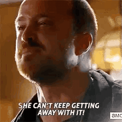 Man With Beard Crying Says She Can't Keep Getting Away GIF