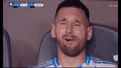 Man With Beard Crying Watching Soccer Match GIF